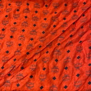 Red and black mcm bandanna